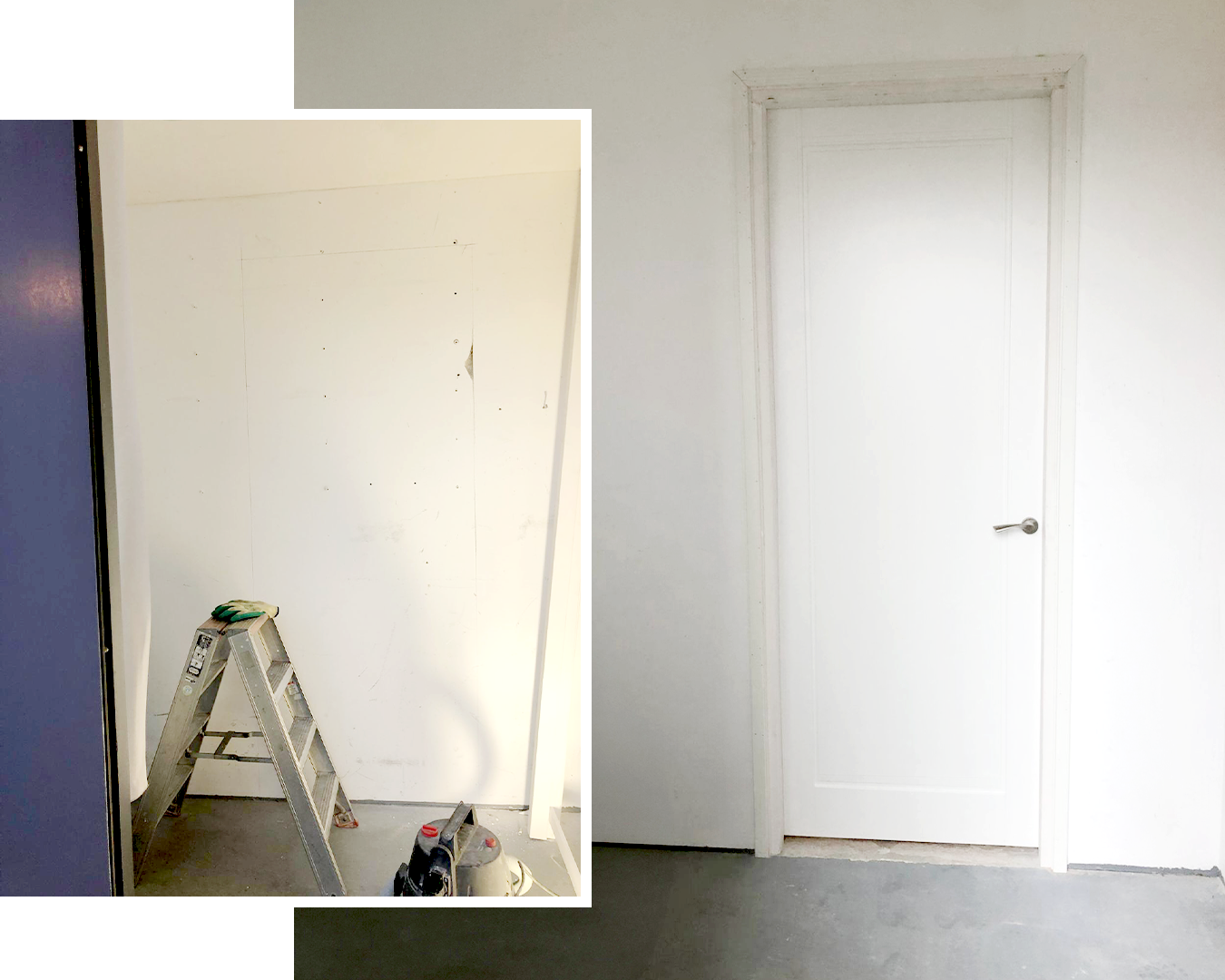 Van dichte muur naar stijlvolle doorgang naar de garage